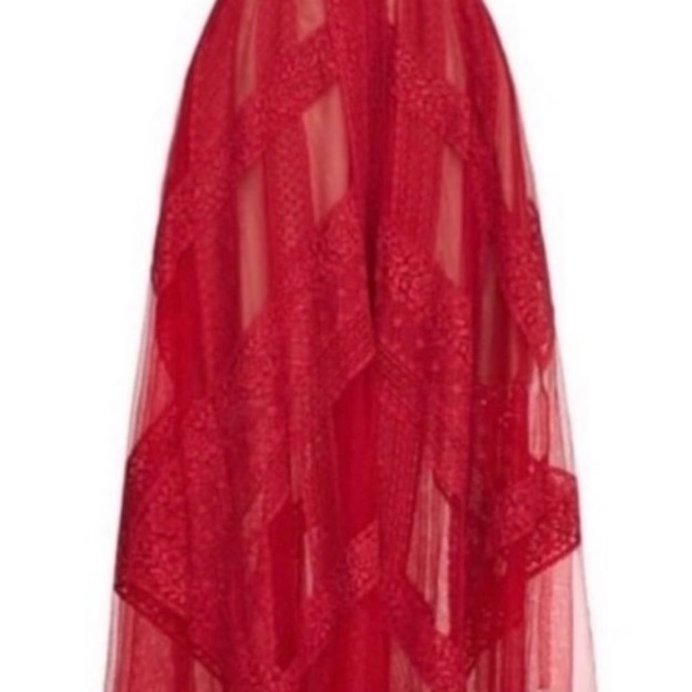 NWT! BCBG Max Azria Andi Asymmetric Sleeveless Lace Handkerchief Dress